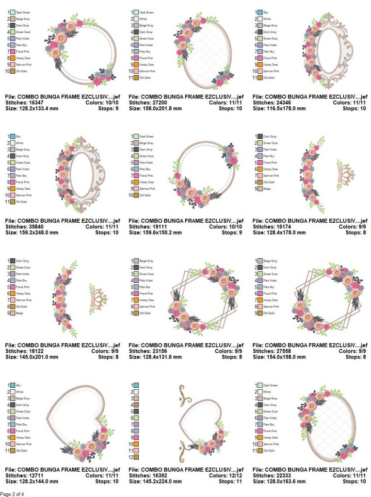Combo Bunga Exclusive Frame